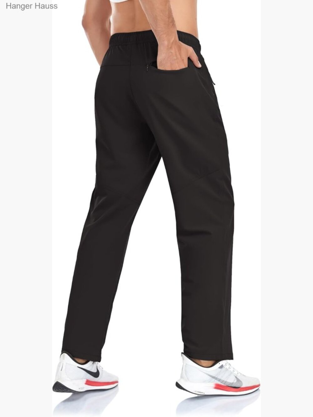 Men's Lightweight Quick Dry Zipper Pocket Sweatpants Active Joggers - Picture 1 of 5